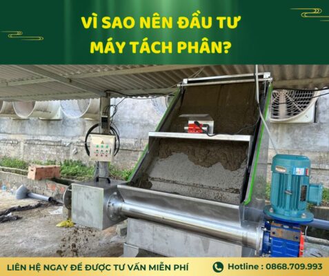 Các trang trại đã thành công khi đầu tư máy tách phân