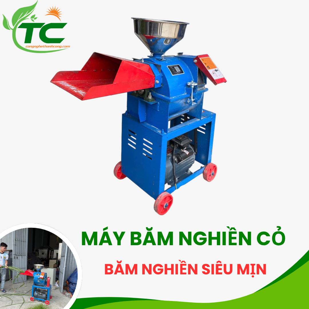 Máy Băm Nghiền Cỏ Siêu Mịn – Giải Pháp Tối Ưu Cho Chăn Nuôi Hiệu Quả